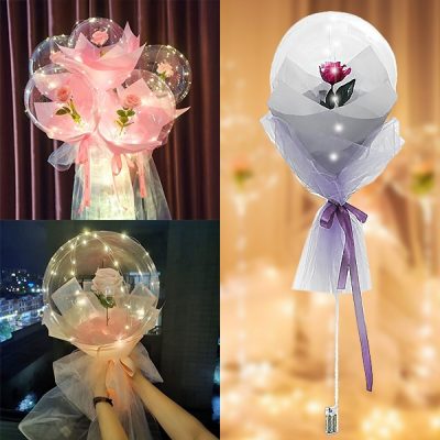 LED балон с роза за незабравими моменти | LOVEBALLOON
