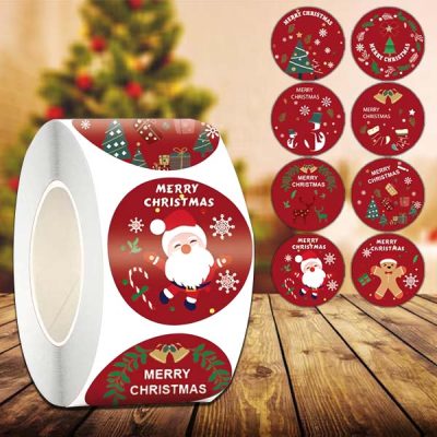 Коледни стикери на ролка (500 бр.) | XMASROLL