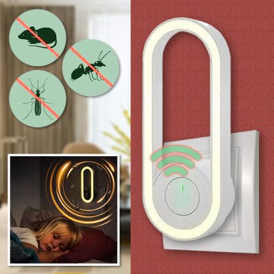 Ултразвуков убиец на комари с честотно преобразуване и LED светлина за сън | ANTIMOSI